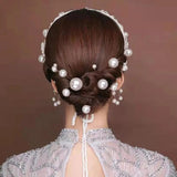 U-shaped Pearl Bride Hairpins Hair Clips Wedding Simulated Pearl Hairstyle Tools