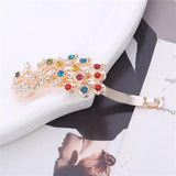 Peacock Crystal Hairpin Hair Clip Headwear Barrette Jewelry