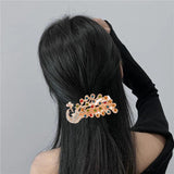 Peacock Crystal Hairpin Hair Clip Headwear Barrette Jewelry