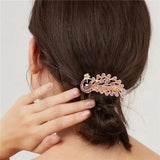 Peacock Crystal Hairpin Hair Clip Headwear Barrette Jewelry