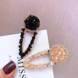Acrylic Rhinestone Round Sweet Hair Pins Wedding Hair Clip HC019