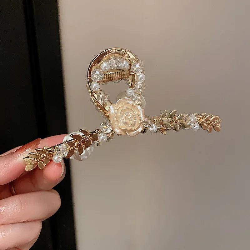 Pearl Flower Headband Bridal Wedding Hair Accessories Hair Band