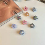 Sweet Flower Rhinestone Pearl HairClip Women Princess Hairstyle