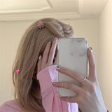 Sweet Flower Rhinestone Pearl HairClip Women Princess Hairstyle