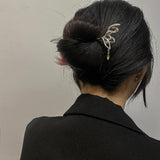 Chinese Style Flower Shaped Hairpin Metal Headdress