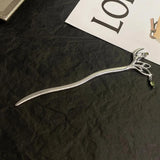 Chinese Style Flower Shaped Hairpin Metal Headdress