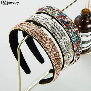 Multicolor Crystal Hair Hoop for Women Girls Party