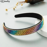 Multicolor Crystal Hair Hoop for Women Girls Party