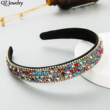 Multicolor Crystal Hair Hoop for Women Girls Party