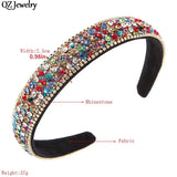 Multicolor Crystal Hair Hoop for Women Girls Party