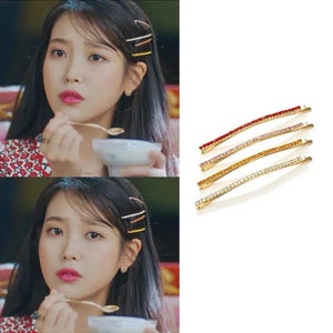 Crystal Hair Clips Korea Style Women Rhinestone Barrettes