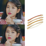 Crystal Hair Clips Korea Style Women Rhinestone Barrettes