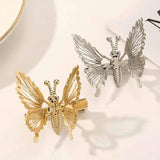 Trending Butterfly Hairpin for Girls Hollow Metal Hair Clip