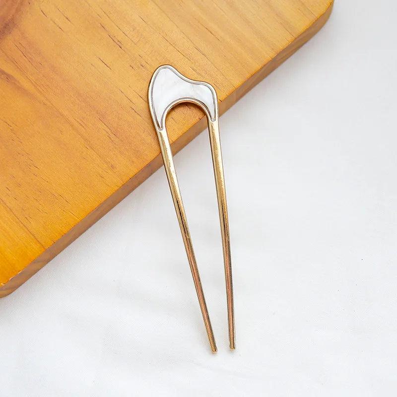 Metal U-shaped Hair Clips for Women