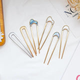 Metal U-shaped Hair Clips for Women