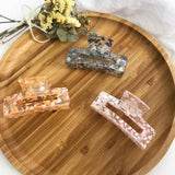 Bilandi Korea Colorful Resin Hair Clips Geometric Square Hollow Shark Hair Clip