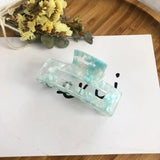 Bilandi Korea Colorful Resin Hair Clips Geometric Square Hollow Shark Hair Clip