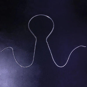 Alloy Rhinestone Hairbands Long Chain Tassel Crystal Headband