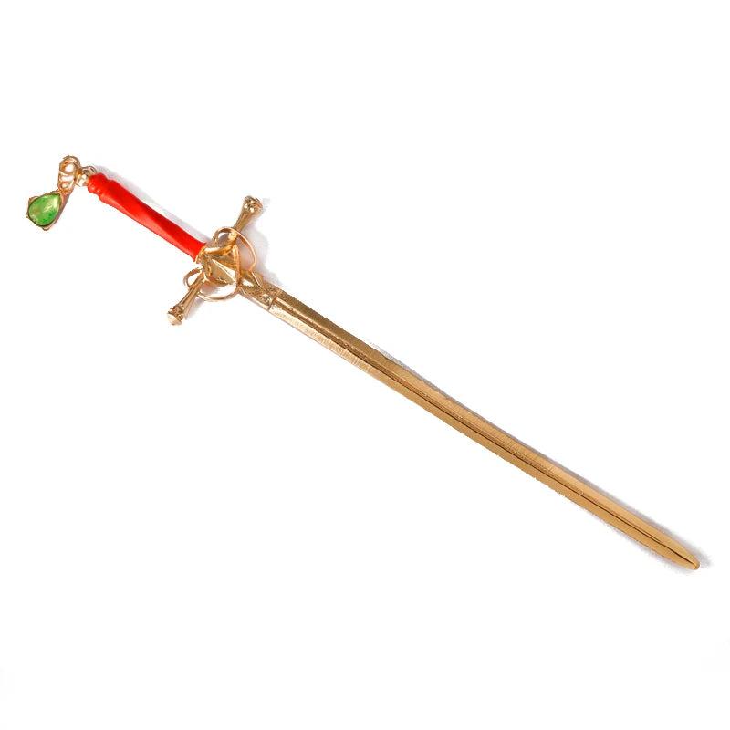 Enamel Sword Shape Hair Pins Sticks for Girls