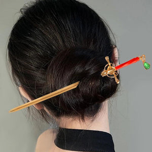 Enamel Sword Shape Hair Pins Sticks for Girls