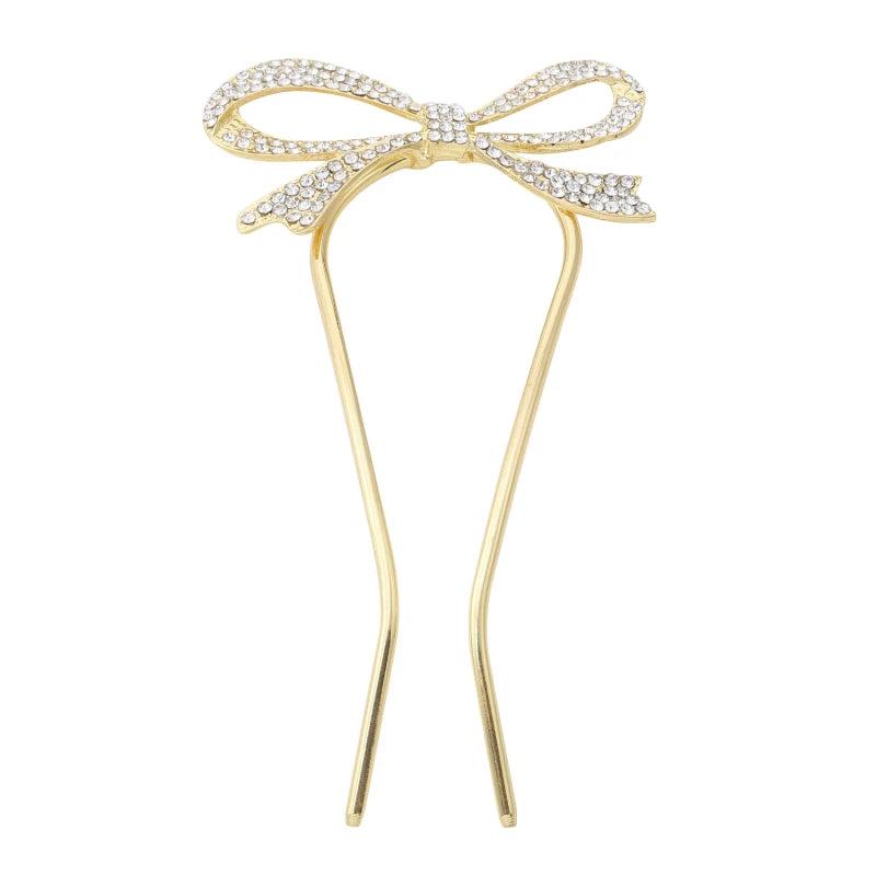 1Pc Women Bow Hairpins Wedding Headdress Hair Accessories