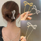 1Pc Women Bow Hairpins Wedding Headdress Hair Accessories