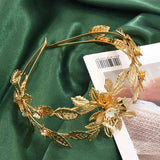 Alloy Flower Hairband Rhinestone Wedding Hair Jewelry