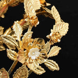 Alloy Flower Hairband Rhinestone Wedding Hair Jewelry