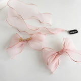 Braided Yarn Bow Hair Hairgrips for Women Girls Hair Clips