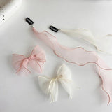 Braided Yarn Bow Hair Hairgrips for Women Girls Hair Clips