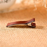 20PCS Duckbill Clip Hairpin Alloy Mixed Ribbon Hair Clip Girl Women Headwear