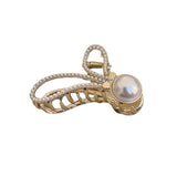 Metal Women Irregular Pearl Rabbit Clip Hair Jewelry