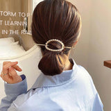 Women's Pearl Hairpin Metal Hair Fork Headdress Wedding Accessories