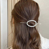 Women's Pearl Hairpin Metal Hair Fork Headdress Wedding Accessories