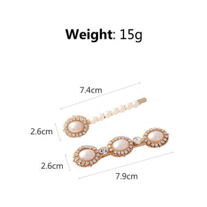 Rhinestone Pearl Hair Pins Wedding Accessories