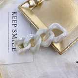 Acrylic Hair Clip Geometric Women Hairdressing Clip Party Jewelry