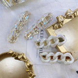Acrylic Hair Clip Geometric Women Hairdressing Clip Party Jewelry