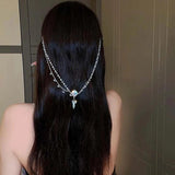 Noble Pearl Crystal Forehead Headwear for Bride Wedding Party