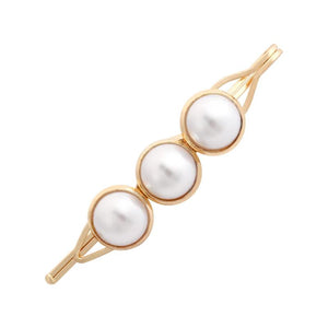 Simulated Pearl Metal Hairclip for Women Girls Hair Pin Sweet Jewelry