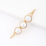Simulated Pearl Metal Hairclip for Women Girls Hair Pin Sweet Jewelry
