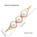 Simulated Pearl Metal Hairclip for Women Girls Hair Pin Sweet Jewelry
