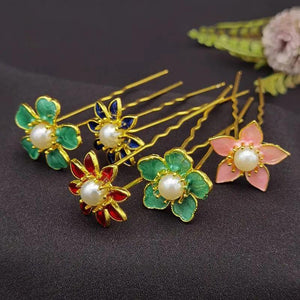 Vintage Chinese Metal Hairpin Hair Clip for Women
