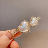 Heart Rhinestone Hairgrips for Women