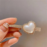 Heart Rhinestone Hairgrips for Women