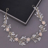 Pearl Rhinestone Women Headband Wedding Hair Accessories For Women Bride Tiara