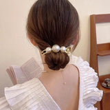 Pearl Hair Claw Clip Double-sided Ball Hairpins Hair Accessories