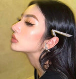 Crystal Arrow Hairpin Silver Rhinestone Barrettes