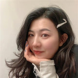 Crystal Arrow Hairpin Silver Rhinestone Barrettes