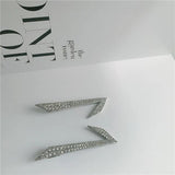 Crystal Arrow Hairpin Silver Rhinestone Barrettes