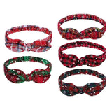 Plaid Bowknot Headband Retro Colors Women Hair Accessories